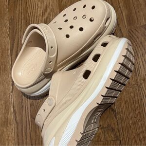 Platform Slingback CROCS Tan